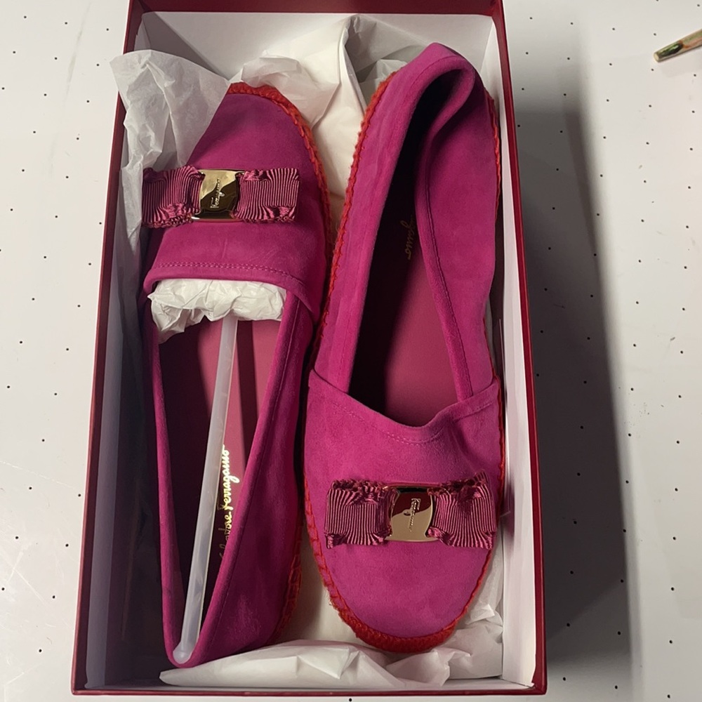 Brand new ferragamo suede shoes size 10 - Picture 6 of 8